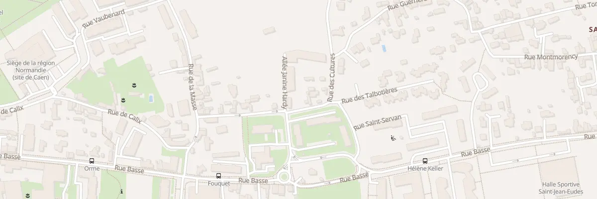 Plan du 17 Rue Traversière à Caen