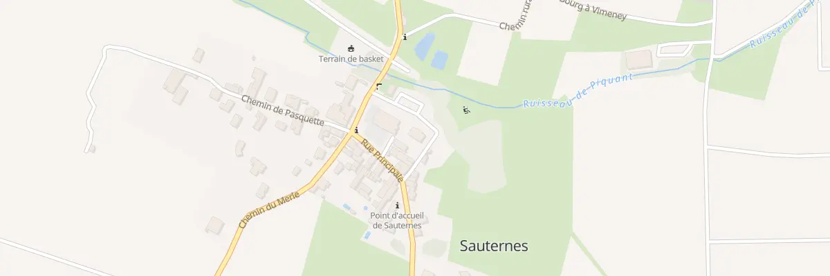 Plan du 29 Le Bourg Nord à Sauternes