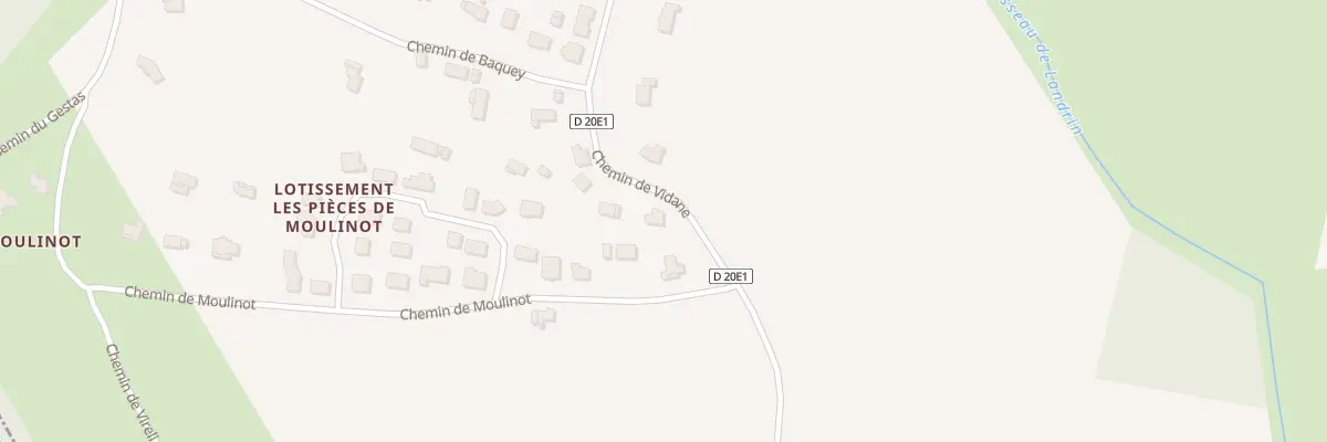 Plan du 17 Che de Vidane à Croignon