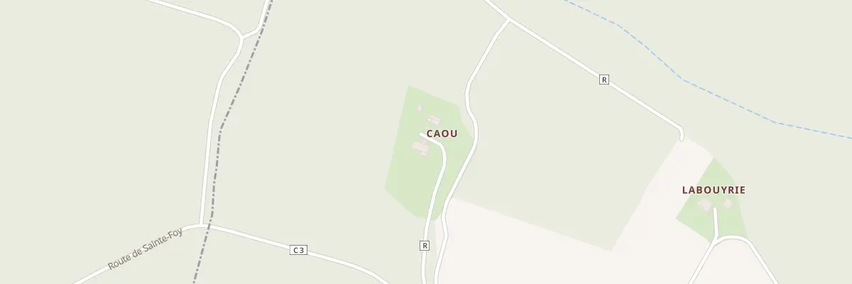 Plan du 184 Che de Caou à Sainte-Foy