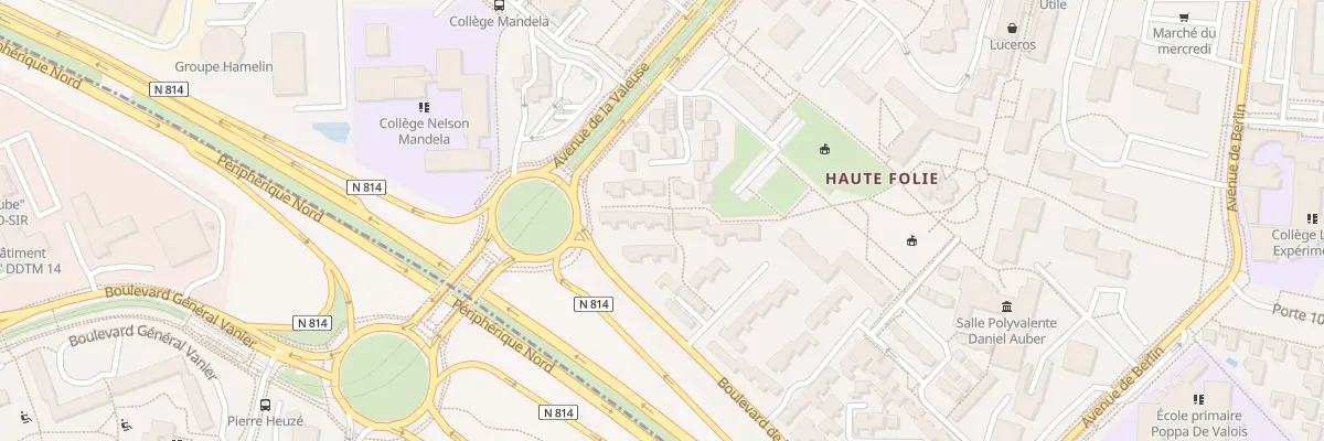 Plan du 830 Bd de la Haute Folie à Hérouville-Saint-Clair
