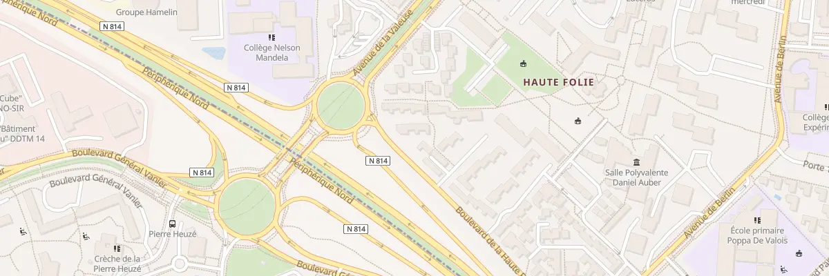 Plan du 825 Bd de la Haute Folie à Hérouville-Saint-Clair