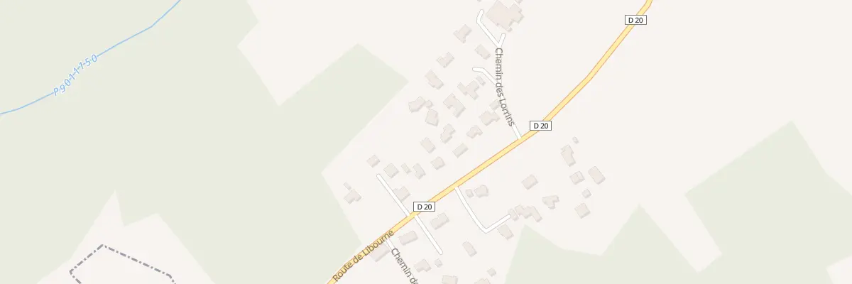 Plan du 14B Rte de Libourne à Cursan