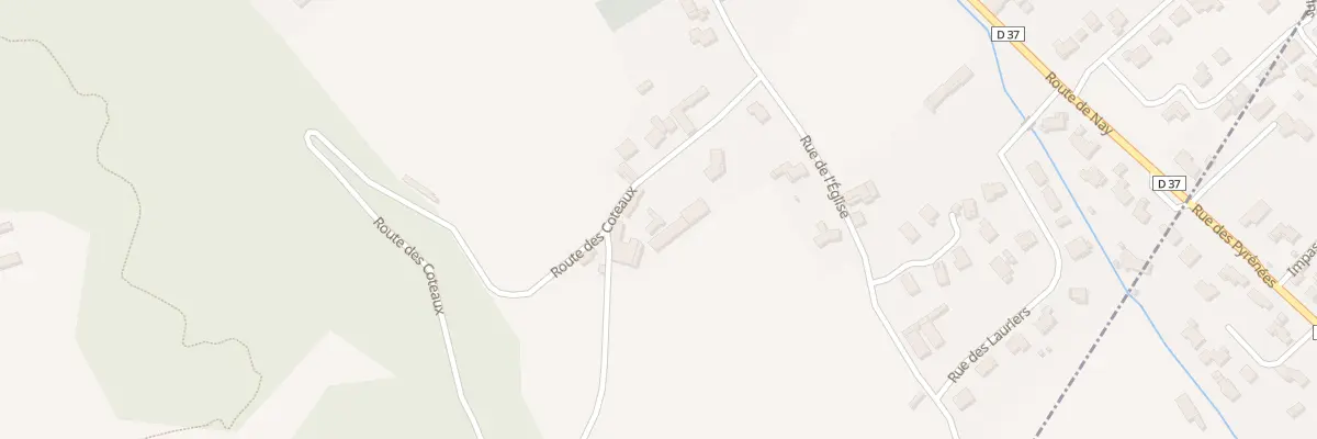 Plan du 5B Rte des Côteaux à Uzos