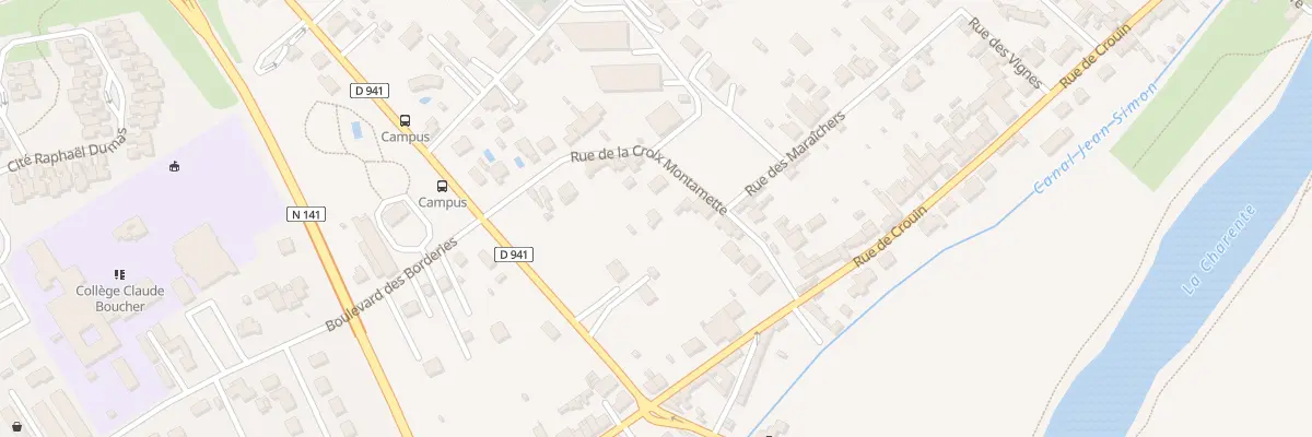 Plan du 27 Rue de la Croix Montamette à Cognac