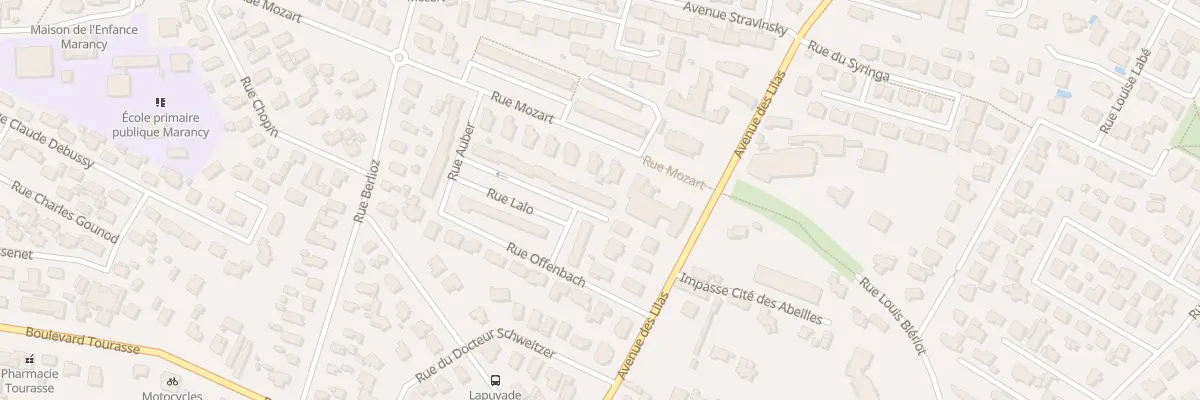 Plan du 4 Rue Lalo à Pau