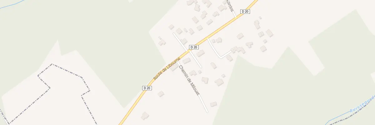 Plan du 1 Che de Milouet à Cursan