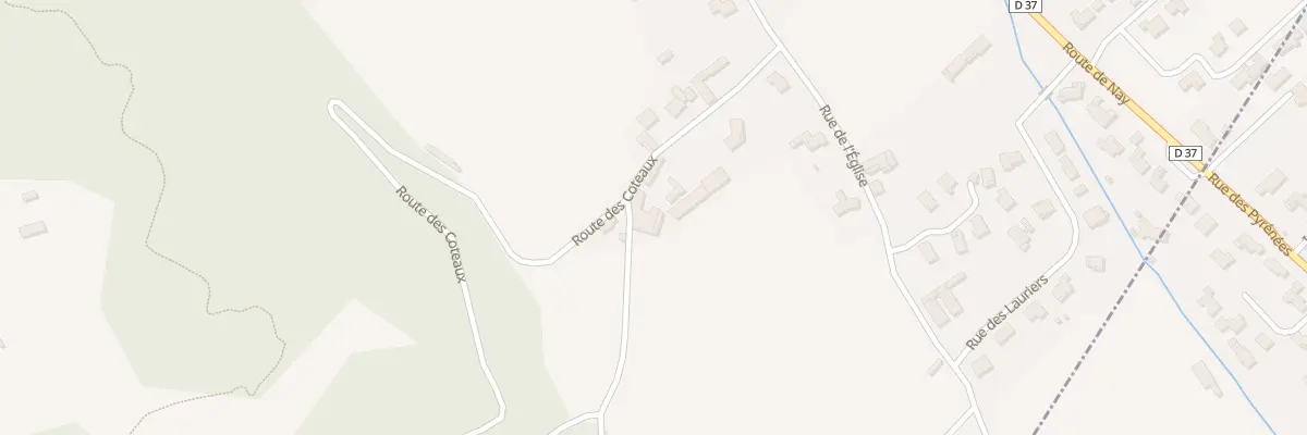 Plan du 5 Rte des Côteaux à Uzos