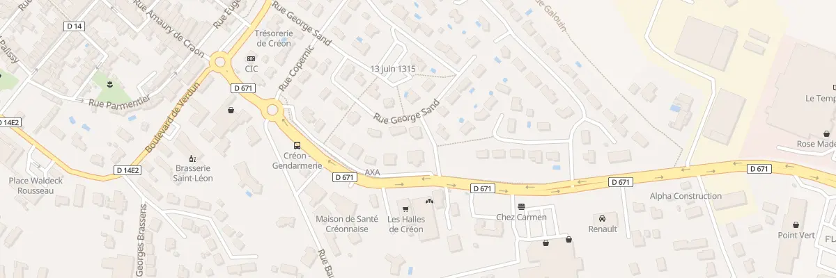 Plan du 15 Rue George Sand à Créon