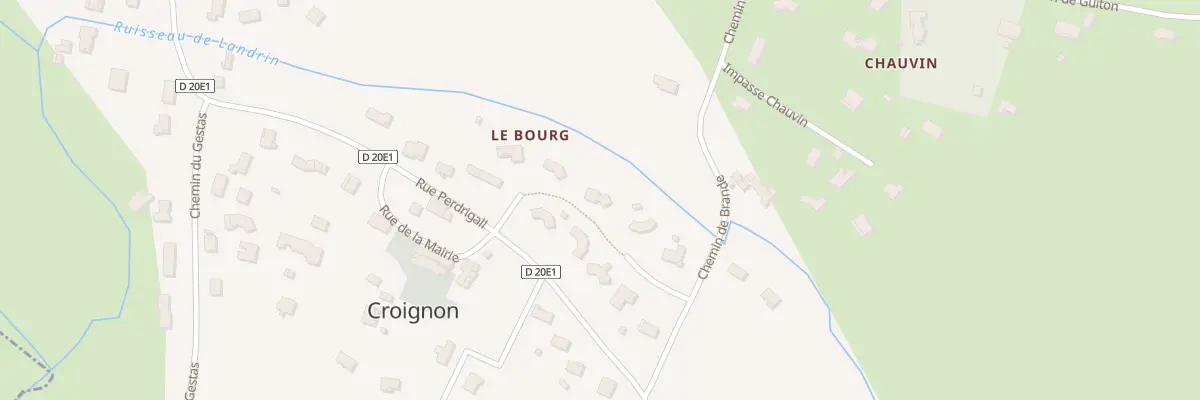 Plan du 4 Lot Les Charmes à Croignon