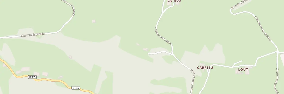 Plan du 1 Che de Lateus à Louvie-Juzon