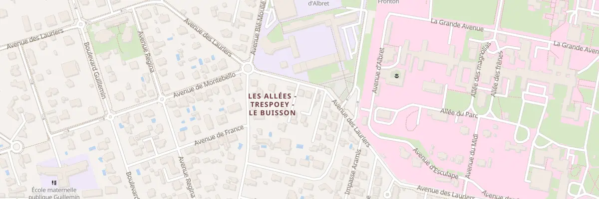 Plan du 55 Av des Lauriers à Pau