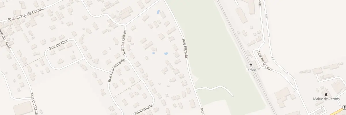 Plan du 417 Rue Pitrade à Cérons