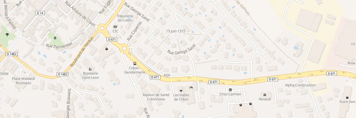 Plan du 13 Rue George Sand à Créon