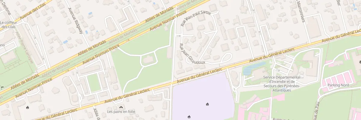 Plan du 24 Rue Marcel Proust à Pau