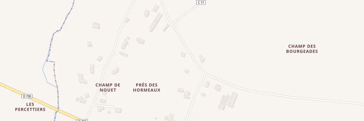 Plan du 27 Vc 16 Pre des Hormeaux à Chepniers