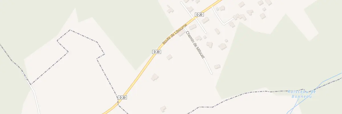 Plan du 81 Milouet à Cursan