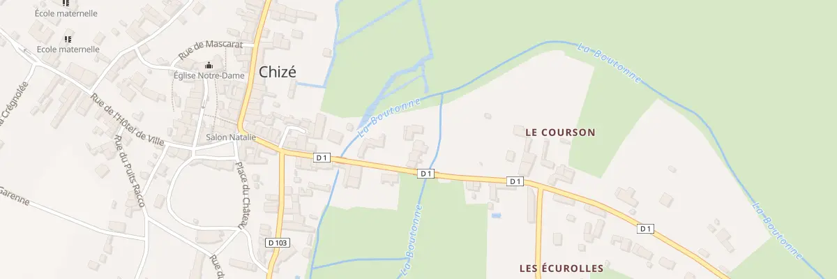 Plan du 31 Rue des Ponts de la Boutonne à Chizé