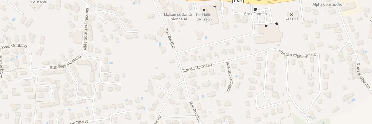 Plan du 2 Rue de l’Ormeau à Créon