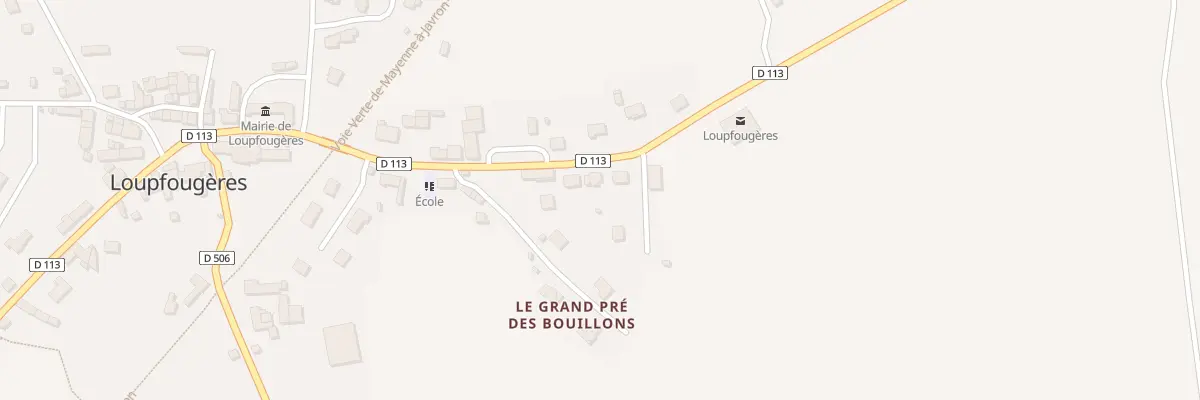 Plan du 10 Rue de Normandie à Loupfougères