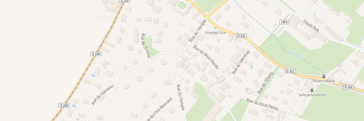 Plan du 3 Rue du Temple à Périers-sur-le-Dan