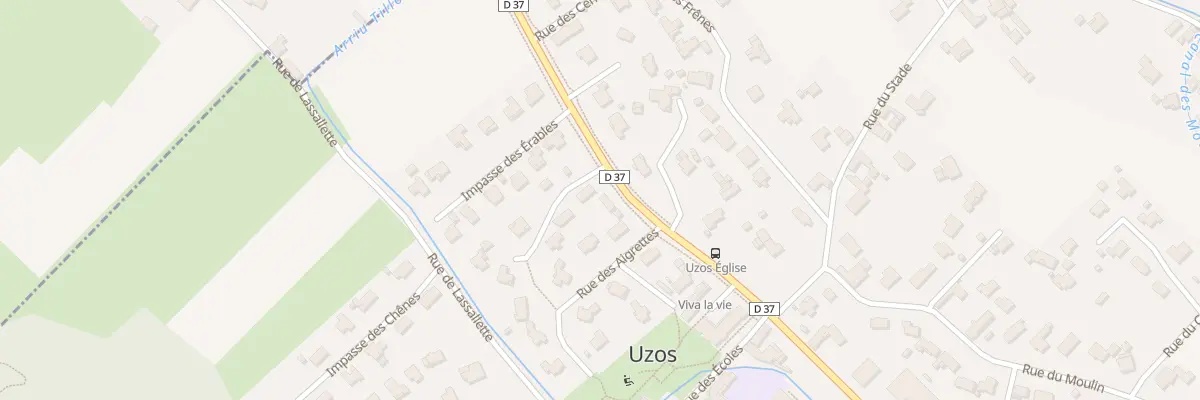 Plan du 1 Imp de la Plaine à Uzos