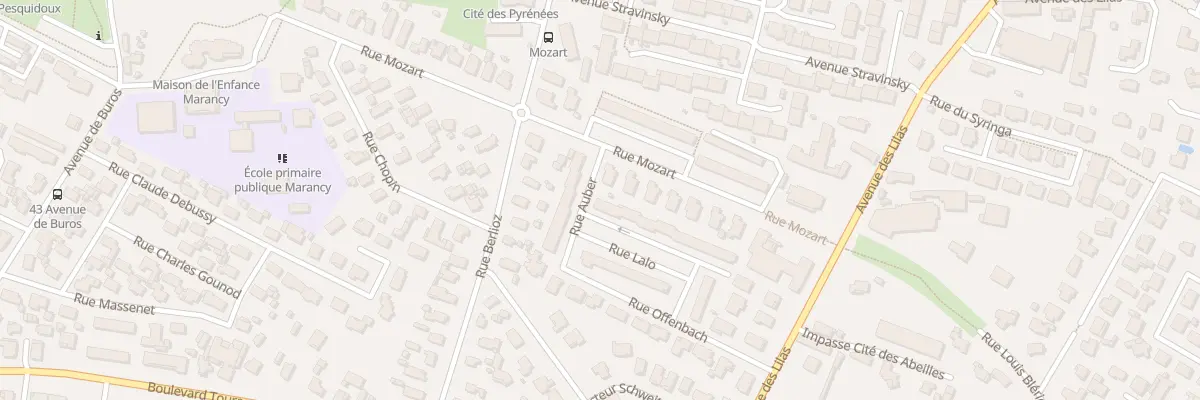 Plan du 32 Rue Lalo à Pau