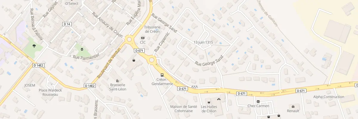 Plan du 7 Rue George Sand à Créon