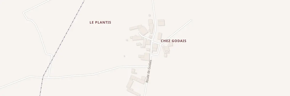 Plan du 7 Rte de Godais à Allas-Champagne