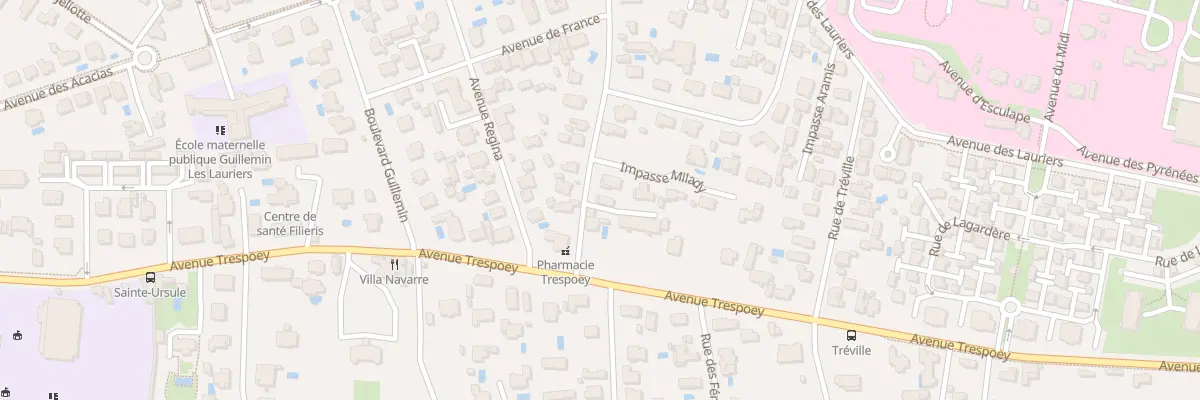 Plan du 36 Av Trespoey à Pau