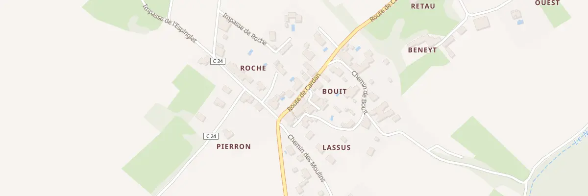 Plan du 2 Roche à Rions