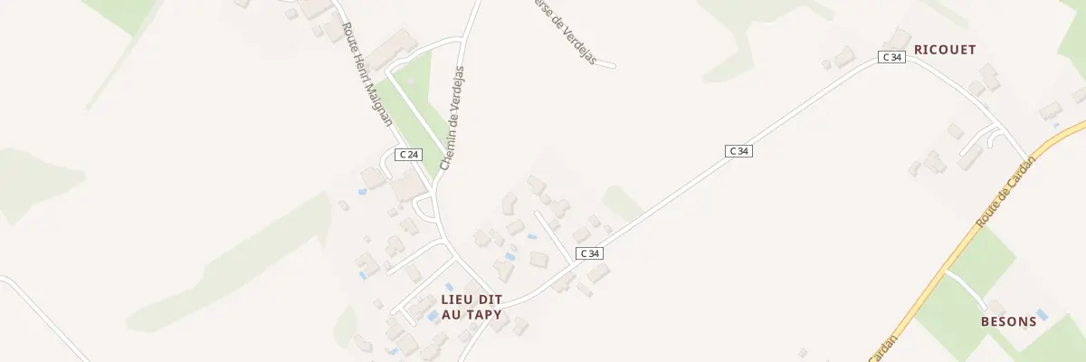 Plan du 12 Tapy à Rions