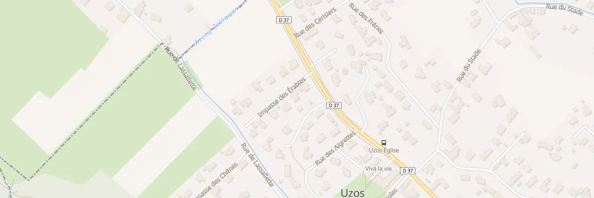 Plan du 1 Imp des Érables à Uzos