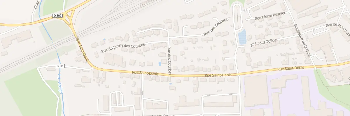 Plan du 1 Rue des Courbes à Sablé-sur-Sarthe