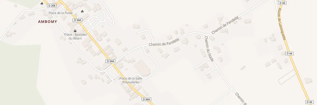Plan du 8 Che de Pandelle à Thèze
