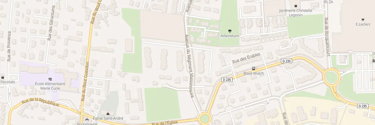 Plan du 3 Av du Régiment Maisonneuve à Ifs