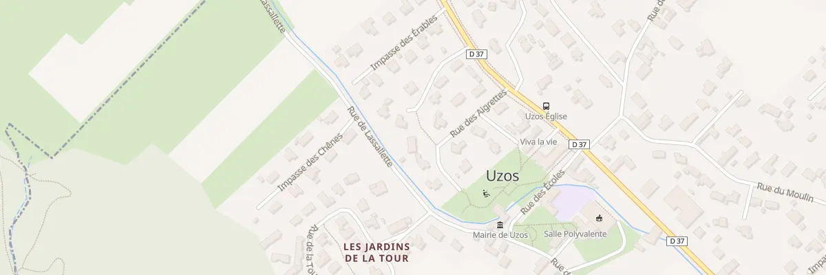 Plan du 8 Rue des Aigrettes à Uzos