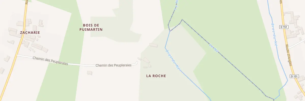 Plan du 5057A La Roche à Saint-Martial-sur-Né