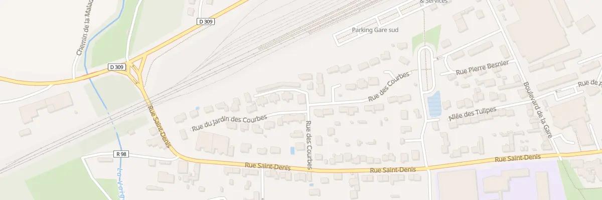 Plan du 2 Rue des Courbes à Sablé-sur-Sarthe