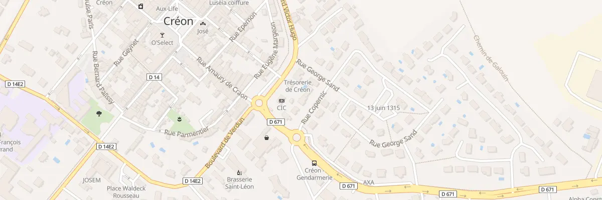 Plan du 6 Rue Copernic à Créon