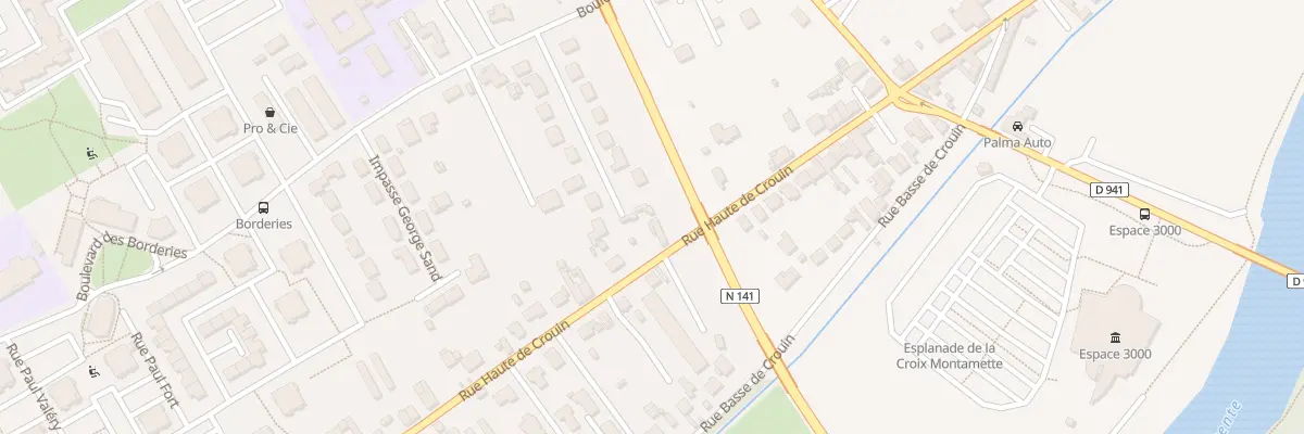 Plan du 46 Rue Haute de Crouin à Cognac