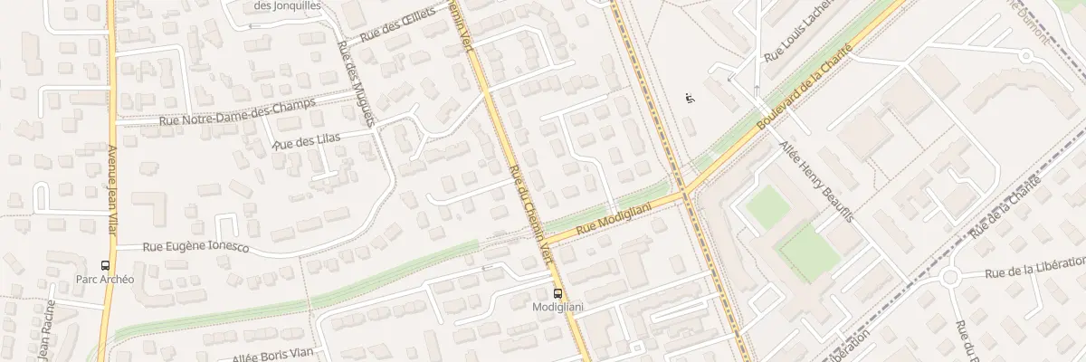Plan du 216 Rue du Chemin Vert à Ifs