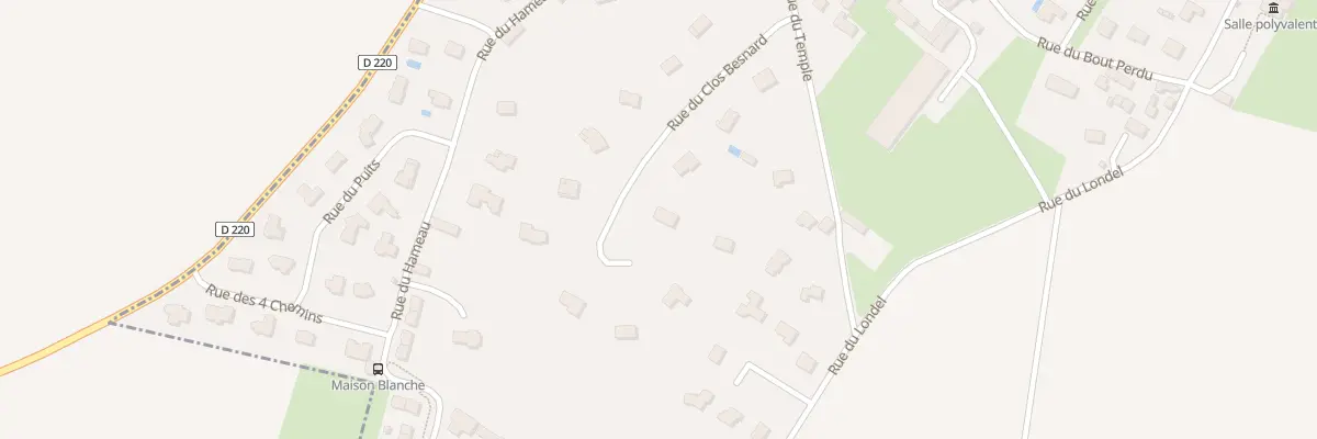 Plan du 7 Rue du Clos Besnard à Périers-sur-le-Dan