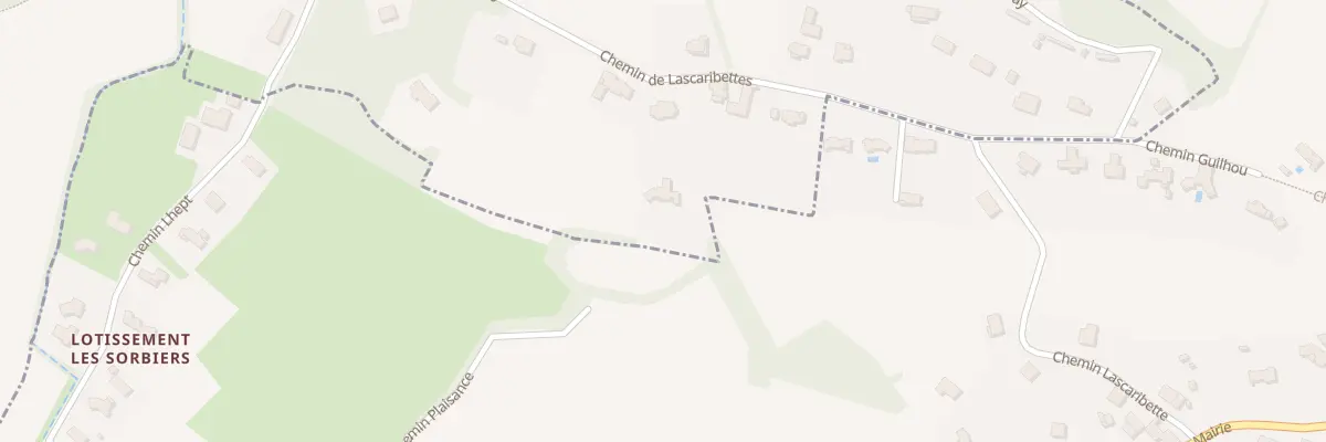 Plan du 10B Che de Lascaribettes à Serres-Castet