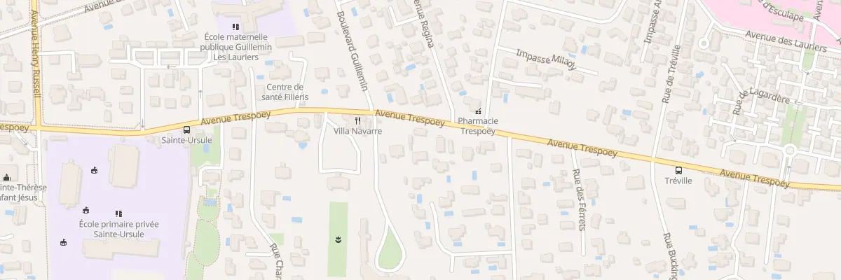 Plan du 53 Av Trespoey à Pau