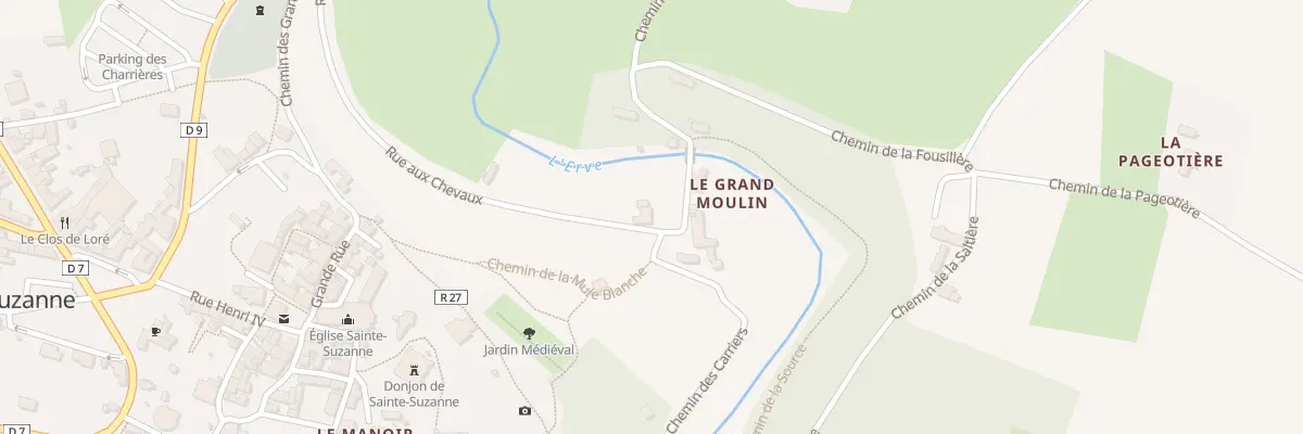Plan du 405 Rue aux Chevaux à Sainte-Suzanne-et-Chammes