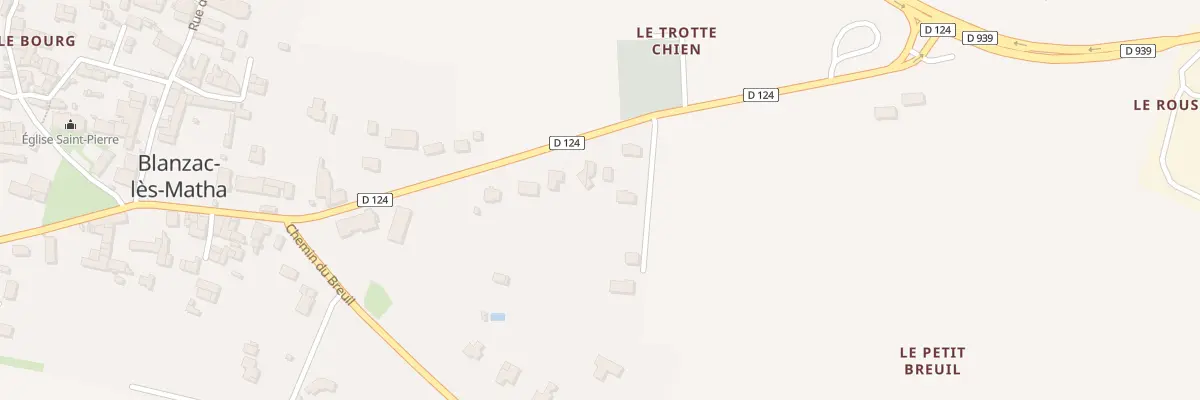 Plan du 38 Rte de Matha à Blanzac-lès-Matha