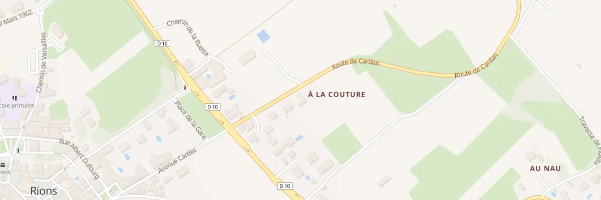 Plan du 6B Labastide à Rions