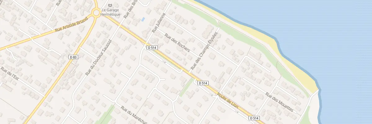 Plan du 23 Rte de Lion à Luc-sur-Mer