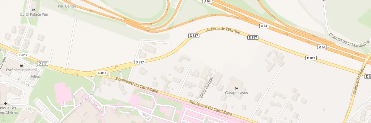 Plan du 294B Bd du Cami Salie à Pau
